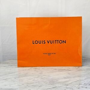 XL Louis Vuitton Orange Shopping Bag